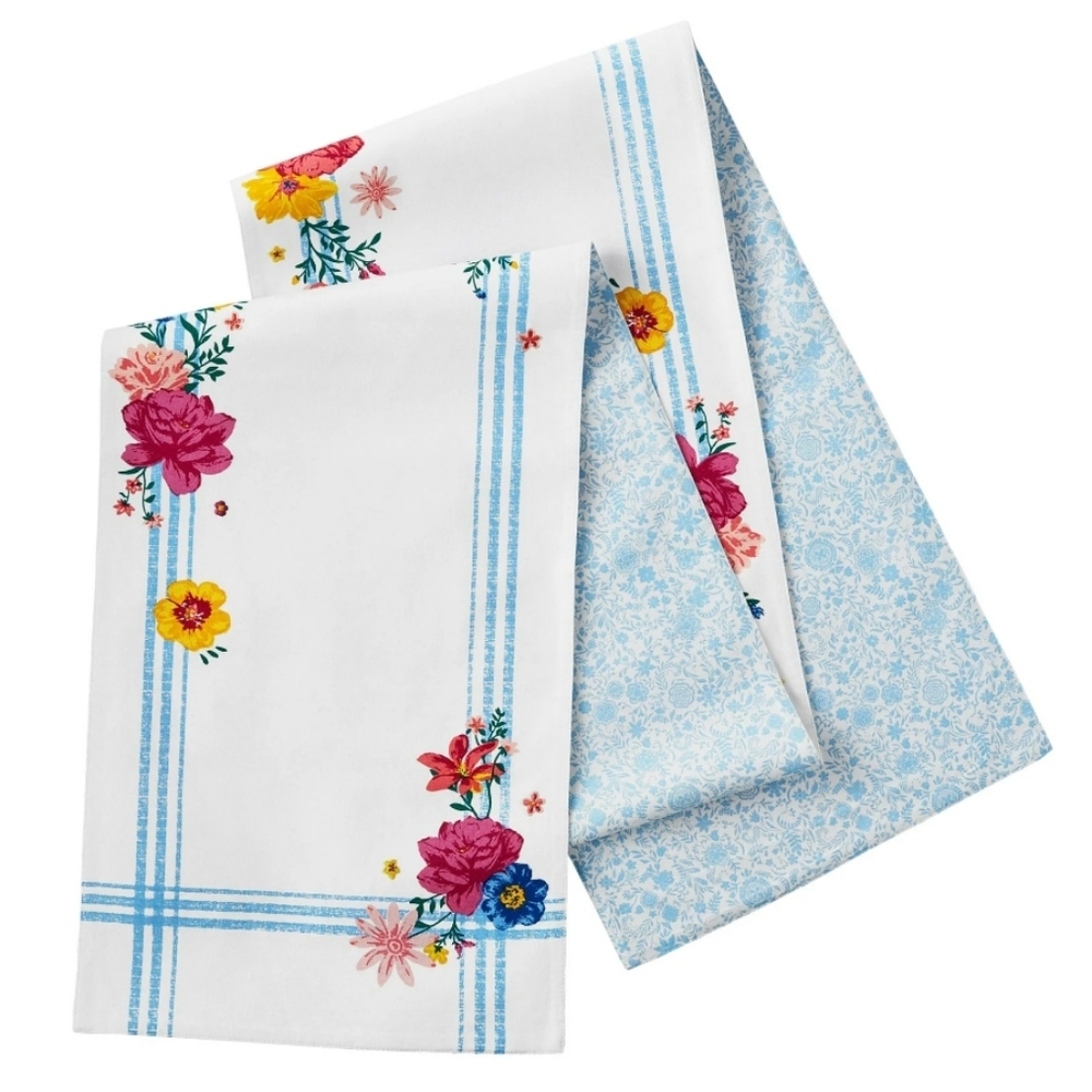 💕 The Pioneer Woman Blooming Frontier  Floral Design 14" X 90" Table Runner